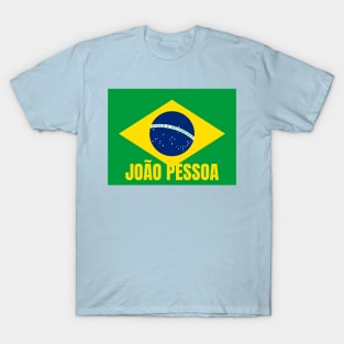 João Pessoa City in Brazilian Flag T-Shirt